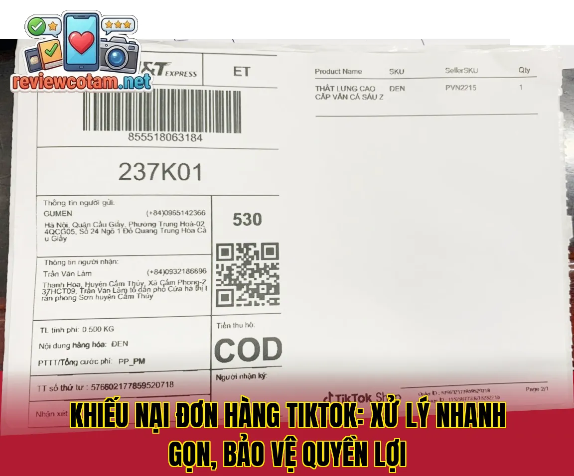 Khiếu Nại Đơn Hàng Tiktok: Xử Lý Nhanh Gọn, Bảo Vệ Quyền Lợi