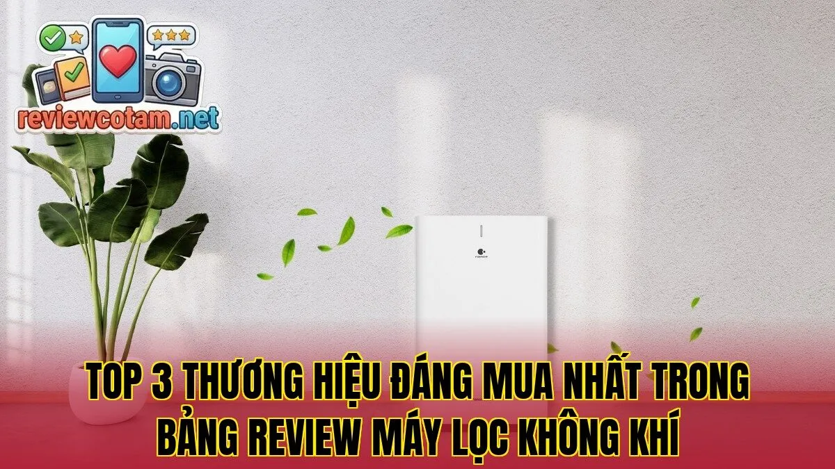 Top 3 thương hiệu đáng mua nhất trong bảng review máy lọc không khí